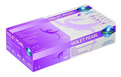 Unigloves VIOLET PEARL Nitrilhandschuhe, puderfrei, violet, XS 5-6, Box à 100 Stück
