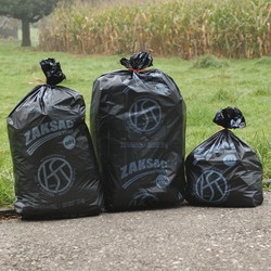 Garbage bags with cord