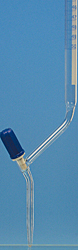 Büretten FORTUNA mit Schellbachstreifen mit seitlichem Ventilhahn, Kl. AS, aus Borosilikatglas