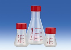 Erlenmeyer flasks PMP, GL 45, PMP, with screw cap PP