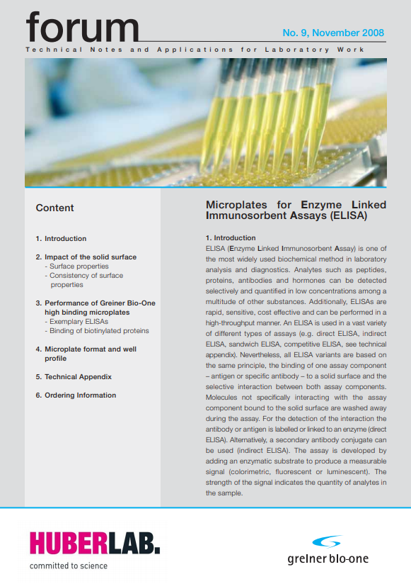 Greiner Bio–One – Forum Microplates for Enzyme