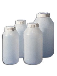 Weithalsflaschen aus HDPE mit Schraubverschluss