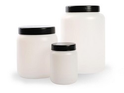 Jars with screw cap and inner-cap Lamaplast