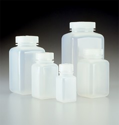 Bottles wide mouth square with screw cap Nalgene®
