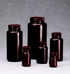 Bottles amber wide mouth with screw cap Nalgene®
