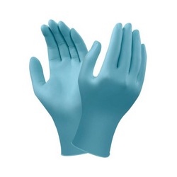 Disposable Gloves Touch N Tuff® Blue, Nitrile, Powder-Free Ansell