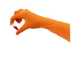 Protective gloves SHIELDskin XTREME™ ORANGE NITRILE™ 300 DI