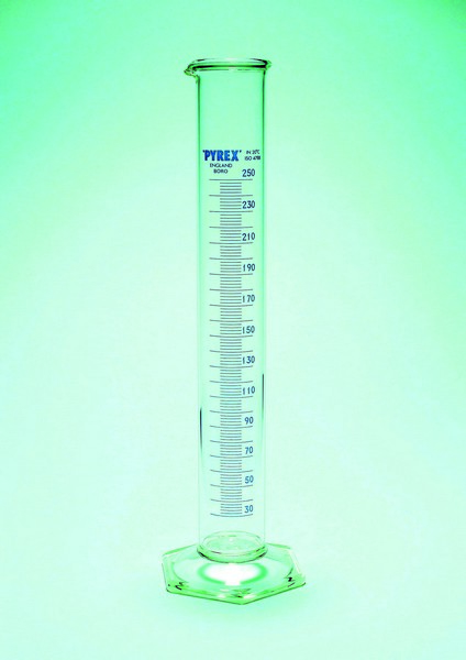 Pyrex™ Borosilicate Glass Cylinder with Polyethylene Foot