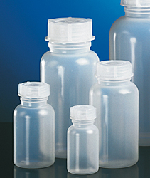 Bottles wide mouth made of PE