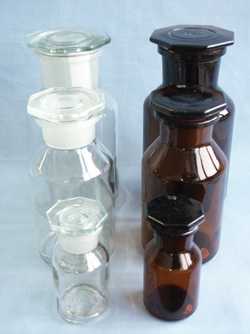 Wide-mouth reagent bottles AR glass
