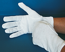 Cotton tricot gloves