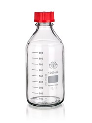 Laboratory bottle with red screw cap SIMAX