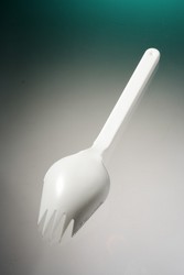Disposable cutlery white PS