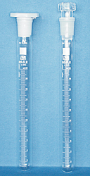 Test tubes, borosilicate glass with stoppers