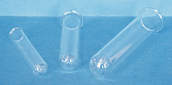 Glass boiling tubes with beaded rim