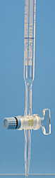 Burettes FORTUNA with Schellbach stripes straight, Cl. AS, made of borosilicate glass